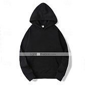 abordables Camisetas y Camisas-Hombre Sudadera Con Capucha Manga Larga Con Capucha Camiseta Al aire libre Mantiene abrigado Forro Polar Rutina de ejercicio Suave Invierno Poliéster Gris oscuro Negro Blanco Gimnasio Escalada