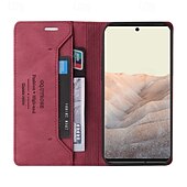 abordables Coques autres téléphones-téléphone Coque Pour Pixel 9 Pro Pixel 9 Pro XL Pixel 8 Pro Pixel 8 Pixel 9 Pixel 7 Pixel 7 Pro Pixel 6 Pixel 6 Pro Coque Arriere Avec Support Fente pour carte Antichoc Rétro TPU faux cuir