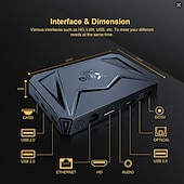 Недорогие Приставки TV Box-Android 11 и выше ТВ-бокс X96 PRO Bluetooth 4.0 8K 4K Цифровой дисплей 8K Cortex A55 4GB 64Гб