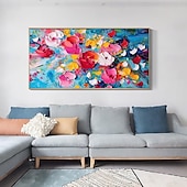 abordables Peintures fleurs/botaniques-peinture à l&#039;huile impressionnisme fait à la main peintures florales peinture à l&#039;huile de fleurs faites à la main peinture abstraite de fleurs de rose peinture de paysage de fleurs art mural floral