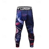 cheap Running Pants &amp; Tights-Men&#039;s Running Tights Leggings Compression Tights Leggings Patchwork Base Layer Outdoor Sports &amp; Outdoor Athletic Fall Quick Dry Soft Compression Sweat wicking Power Flex Marathon Running Workout
