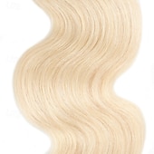 abordables 3 paquets extensions cheveux humains-cheveux humains brésiliens 613# cheveux blonds bundle body wave 3 bundle 10-28 pouces