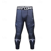 cheap Running Pants &amp; Tights-Men&#039;s Running Tights Leggings Compression Tights Leggings Patchwork Base Layer Outdoor Sports &amp; Outdoor Athletic Fall Quick Dry Soft Compression Sweat wicking Power Flex Marathon Running Workout