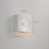 baratos Candeeiros de Parede de interior-luminária de parede de decoração interna luminária de parede simples de cimento luminária de parede quadrada luminária de parede para sala de estar quarto cabeceira lâmpadas coloridas 85-265v