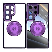 Недорогие Чехлы для Samsung-телефон Кейс для Назначение S24 Ultra S24 Plus S24 S24 ФЭ S23 S23 Ultra S23 Plus S25 Ультра Кейс на заднюю панель со стендом Защита от удара Ретро ТПУ ПК