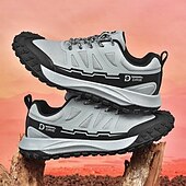 baratos Ténis para Homem-tênis de corrida de trilha bege masculino - tênis esportivos leves com sola antiderrapante para caminhadas e aventuras ao ar livre