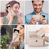 baratos Capa Samsung-telefone Capinha Para Z Virar 6 Z Flip 5 Z Flip 4 Z Flip 3 Capa traseira Com Suporte com cordão com pulseira Retro TPU Couro PU