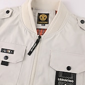 voordelige Sportjacket-Voor heren Outdoor jas Softshell-jas Windjack Overgangsjack Vakantie Dagelijks waterdicht Winddicht Zak Lente &amp; Herfst Effen Modieus Klassiek Opstaand Normaal Zwart Wit Geel blauw Oranje Jacks