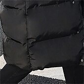 preiswerte Daunenjacken &amp; Parkas für Herren-Herren puffer jacket Steppjacke übergangsjacke Gefütterte Jacke Tasche Polyesterfaser Fleece-Futter Freizeitskleidung Verabredung Urlaub Lang Modisch Brautkleider schlicht Komfortabel warm Herbst