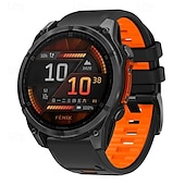 halpa Garmin kellonauhat-Kellon ranneke varten Garmin Fenix 8 47mm 51mm 7X 6 6X Pro Epix Pro Instinct 2X Approach S70 S62 S60 Forerunner 955 945 Epix Marq Descent Quatix 22mm 26mm Silikoni Korvaus Hihna Quick Fit Säädettävä