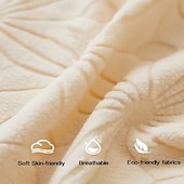 abordables Accesorios de ropa de cama-Fundas para cabecera de cama Funda para cabecera de cama elástica Funda/funda elástica para cabecera, tela de terciopelo suave estampada, funda protectora para la espalda, todo incluido, lavable para