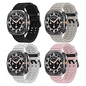 baratos Pulseiras de relógio Samsung-4 pacotes Pulseiras de Relógio para Samsung Assistir Ultra Silicone Substituição Alça Ajustável Banda do Oceano Pulseira