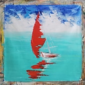 levne Krajinomalby-Ručně vyráběné olejomalby na plátně, mintura, moderní abstraktní obrazy na zeď, bezrámové, nenatažené, pro domácí dekorace