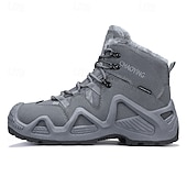 cheap Hiking Boots-Men&#039;s Waterproof Winter Hiking Boots with Fur Lining – Insulated Outdoor Snow Boots for Cold Weather