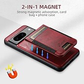 abordables Coques autres téléphones-téléphone Coque Pour Pixel 9 Pro Pixel 9 Pro XL Pixel 8 Pro Pixel 8 Pixel 9 Pixel 7 Pixel 7 Pro Pixel 6 Pixel 6 Pro Coque Arriere Avec Support Détachable Magnétique Rétro TPU PC faux cuir