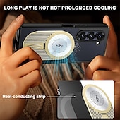 お買い得  サムスン用ケース-電話 ケース 用途 サムスンのギャラクシー Zフォールド6 Z Fold 5 磁気吸着ケース スタンド付き 磁石バックル ワイヤレス充電をサポート 幾何学模様 PC メタル シリコーン