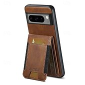 זול תיק טלפון אחר-טלפון מגן עבור Pixel 9 Pro Pixel 9 Pro XL Pixel 8 Pro Pixel 8 פיקסל 9 Pixel 7 Pixel 7 Pro Pixel 6 Pixel 6 Pro כיסוי אחורי עם מעמד חריץ לכרטיס עמיד בזעזועים רטרו TPU PC עור PU