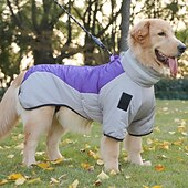 cheap Coats-Dog Coat Jacket Parka Jacket with Harness Reflective Warm Water-Resistant Outdoor Dog Clothing for Medium Large