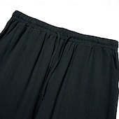 economico Pantaloni Elite da Uomo-Per uomo Pantaloni Semplice Lunghezza intera Casuale Quotidiano Nero Micro-elastico