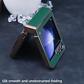 お買い得  サムスン用ケース-電話 ケース 用途 Zフリップ6 Z Flip 5 Z Flip 4 Z Flip 3 ウォレットカードケース スタンド付き 耐衝撃 レトロ風 仕上げ PUレザー