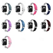 economico Cinturini per Apple Watch-Solo Loop Compatibile con Cinturino dell&#039;Apple Watch 38mm 40mm 41mm 42mm 44mm 45mm 49mm Da donna Regolabili Acciaio inossidabile Tessuto Cinturino di ricambio per iwatch Ultra 2 Series 9 8 7 SE 6 5 4