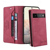 abordables Coques autres téléphones-téléphone Coque Pour Pixel 9 Pro Pixel 9 Pro XL Pixel 8 Pro Pixel 8 Pixel 9 Pixel 7 Pixel 7 Pro Pixel 6 Pixel 6 Pro Coque Arriere Avec Support Fente pour carte Antichoc Rétro TPU faux cuir