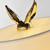 お買い得  ベッドサイドランプ-デスクランプ モダンな樹脂製テーブルランプ ホワイト 小さな白いウサギのランプ本体 ベッドサイド デスクランプ 寝室用 90-240V
