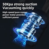 cheap Cordless Vacuum-Wireless Charging Vacuum Cleaner Portable Household Car Use Strong Suction High Power Vacuum Cleaner