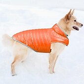 halpa Takit-Koirat Takit Takki Liivi Puffer takki Talvi Heijastava Säädettävä Vedenkestävä Tuulenkestävä Lämmin ulko- Koiran vaatteet for Small Medium Suuri