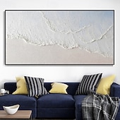 preiswerte Landschaftsgemälde-Ölgemälde handgemachte weiße Strand Malerei handgemachte Seestück Kunst pastosen Ölgemälde auf Leinwand handgemachte Board Welle Ölgemälde Strand Ölgemälde handgemalte Kunstwerk Landschaft Ölgemälde