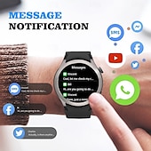 baratos Pulseiras Inteligentes-696 ZM34 Relógio inteligente 1.39 polegada Pulseira inteligente Bluetooth Podômetro Aviso de Chamada Monitor de Sono Compatível com Android iOS Feminino Masculino Chamadas com Mão Livre IP 67 Caixa