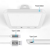 abordables Protections personnelles-Lampe triste Lampe de luminothérapie sans UV Lampe portable à lumière naturelle avec lumière LED et 3 niveaux de luminosité réglables et température de couleur &amp;fonction mémoire