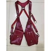 cheap Accessories and More-Men&#039;s Retro Underarm Backpack Crossbody Bag, Hidden Forearm Adjustable Pus Leather Shoulder Bag Outdoor Mobile Phone Holster Bag, One Size