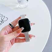 olcso Apple óraszíjak-Solo Loop Kompatibilis valamivel Apple Watch óraszíj 38mm 40mm 41mm 42mm 44mm 45mm 49mm Fém kapocs ötvözet Csere óraszíj mert iwatch Ultra 2 Series 9 8 7 SE 6 5 4 3 2 1