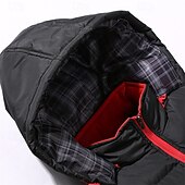 levne Gilety-Pánské Puffer Vesta Vesta s kapucí S vycpávkou Vesta Prošívaná vesta Denní Rande Dovolená Módní Na běžné nošení Podzim zima Kapsy Polyester Zahřívací Pohodlné Barevné bloky Zip Kapuce Běžný Čern