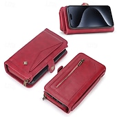 levne Pouzdra pro iPhone-telefon Carcasă Pro iPhone 16 Pro Max Plus iPhone 15 Pro Max Plus iPhone 14 13 12 11 Pro Max Plus Mini iPhone 14 Pro Max iPhone 13 12 11 Pro Max Zadní kryt Pouzdro na peněženku Magnetické Zip Slot