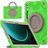 זול כיסוי טאבלט Samsung-לוּחַ כיסויים מכסים ל עבור Samsung Galaxy Tab S9 Plus 12.4&quot; נייד ידית רצועת כתף תבנית גאומטרית PC סיליקון
