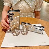 رخيصةأون جراب سامسونج-هاتف غطاء من أجل زي فولد 6 Z Fold 5 Z Fold 4 غطاء خلفي مع حامل مغناطيس دعم الشحن اللاسلكي مكتب  /  الأعمال TPU الكمبيوتر الشخصي