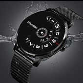 billige Kvartsklokker-Menn Quartz Klokke Minimalistisk Sport Fritid Business Vanntett Dekorasjon Rustfritt Stål Lær Klokke
