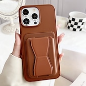 cheap iPhone Cases-Phone Case For iPhone 16 Pro Max Plus iPhone 15 Pro Max Plus iPhone 14 13 12 11 Pro Max Plus iPhone 14 Pro Max iPhone 13 12 11 Pro Max Back Cover with Stand Holder Card Slot Shockproof Retro TPU PU