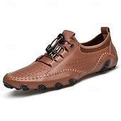 cheap Men&#039;s Sneakers-Men&#039;s White Perforated Casual Shoes with Hand-Stitched Detailing, Breathable Mesh Upper and Comfortable Slip-On Design