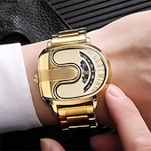 levne Quartz hodinky-BESTWIN Pánské Křemíkové Hodinky Módní Volnočasové Obchodní Hodinky Kalendář Vodotěsné Dekorace Ocelové Hodinky