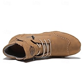 preiswerte Stiefeletten-lässige mintgrüne Stiefeletten für Herren – leichtes Schnürdesign mit bequemer Sohle für den Außenbereich und den Alltag