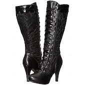 baratos Calçado-Rococó Barroco Vitoriano Sapatos Botas Longas Salto Alto Mulheres Dia Das Bruxas Carnaval Baile de Máscaras Espetáculo Festa / Noite Mascarilha Adulto Sapatos