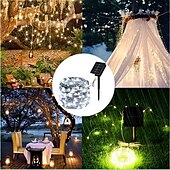 halpa Aurinkokiekevalot-1/2kpl aurinko-LED-valo, vedenpitävät ulkopuutarhakeijuvalot, tuikuva led-lamppu joulujuhlakoristeisiin