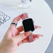olcso Apple óraszíjak-Solo Loop Kompatibilis valamivel Apple Watch óraszíj 38mm 40mm 41mm 42mm 44mm 45mm 49mm Fém kapocs ötvözet Csere óraszíj mert iwatch Ultra 2 Series 9 8 7 SE 6 5 4 3 2 1