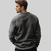 cheap Men&#039;s Elite Sweaters &amp; Cardigans-Men&#039;s Pullover Merino Wool Sweater 2 in 1 Solid Color Crew Neck Knitwear Elegant Christmas Outdoor Clothing Apparel Fall Winter Black Brown S M L