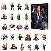 baratos Produtos Trump-enfeites de natal trumps 2024, calendário de adventos trumps com enfeite trumps 2024 para árvore de natal, pingente engraçado trumps para retrovisor de carro