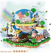 Недорогие Конструкторы-rchitecture global village micro building block set5452pcs - архитектурные модели игрушки подарки для детей и взрослых