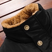 abordables Gilets-Homme Gilet matelassé Gilet polaire Gilet du quotidien Rendez-vous Vacances Mode Décontractées Automne hiver Poche Polyester Chaud Confortable Couleur unie Cachée Boutonné devant Mao Standard Noir